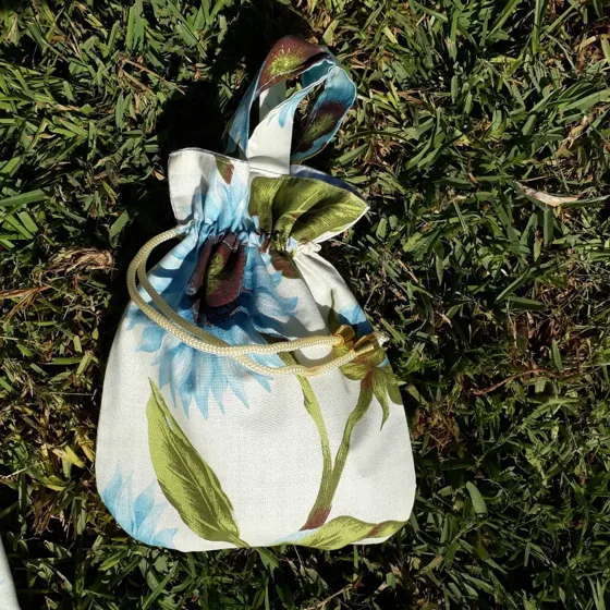 Pochon fleuri, Sacs fait main au Maroc