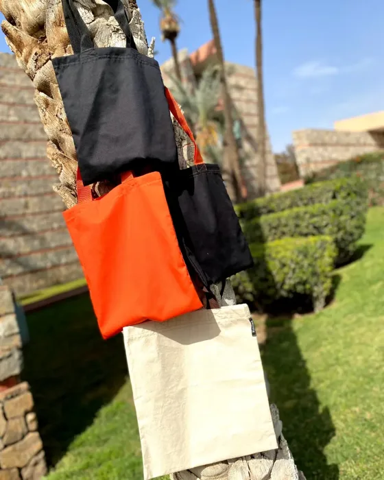 Cabas en coton, Sacs fait main au Maroc