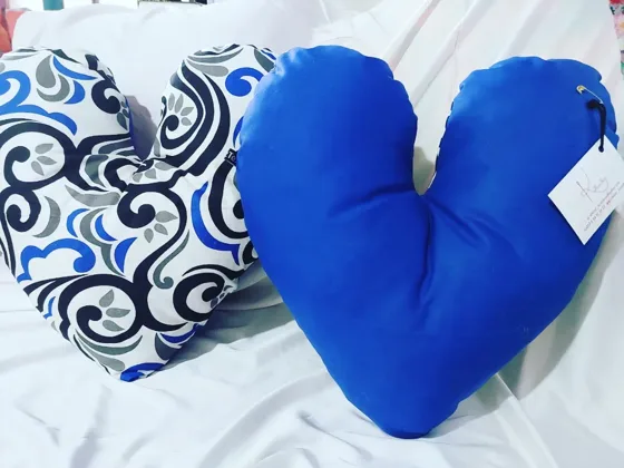 Coussins cœur, Maison fait main au Maroc