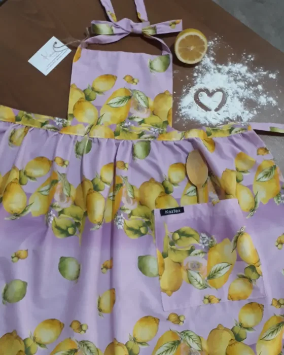 Tablier à citrons, Maison fait main au Maroc