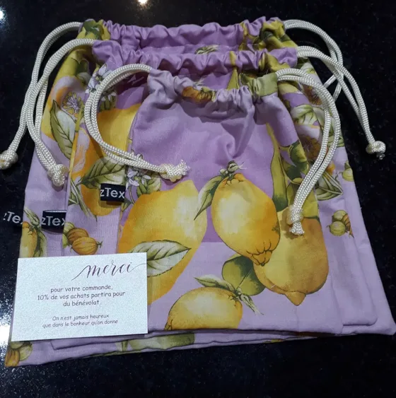 Pochette à citrons, Sacs fait main au Maroc