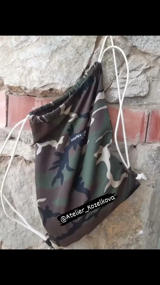Sac à dos camouflage, Sacs fait main au Maroc