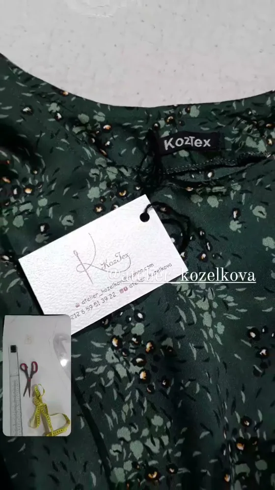 Blouse fleurie, Vêtements fait main au Maroc