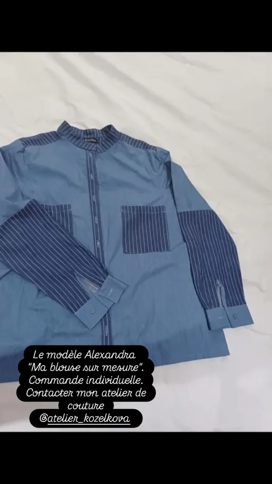 Blouse en jean, Vêtements fait main au Maroc