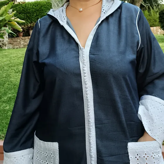 Djellaba en jean, Vêtements fait main au Maroc