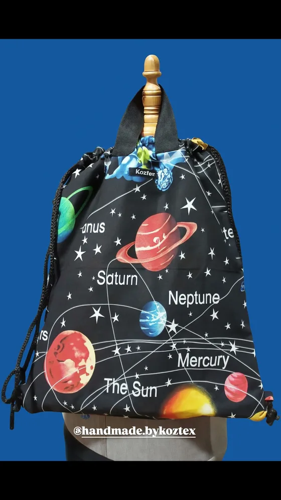 Sac à chaussures planètes, Sacs fait main au Maroc