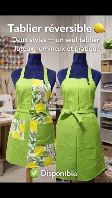 Tablier réversible, Maison fait main au Maroc