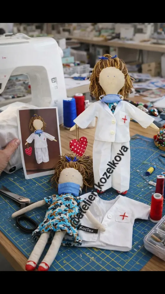Poupée docteur, Déco fait main au Maroc